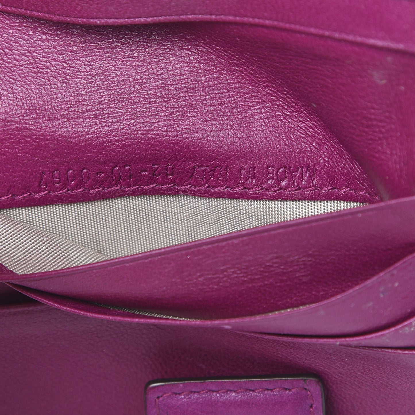 Calfskin Samourai 1947 Armour Woven Wallet Fuchsia