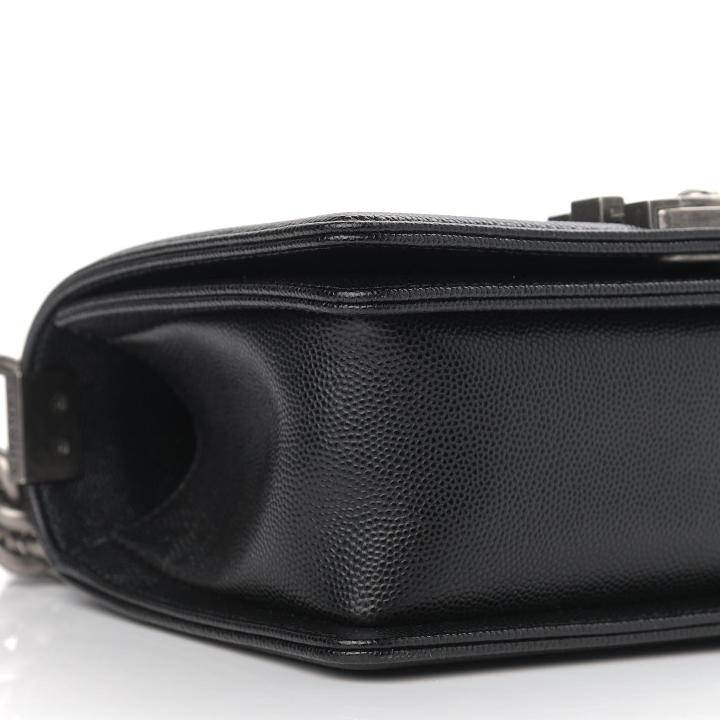 Caviar Quilted Small Boy Flap Black