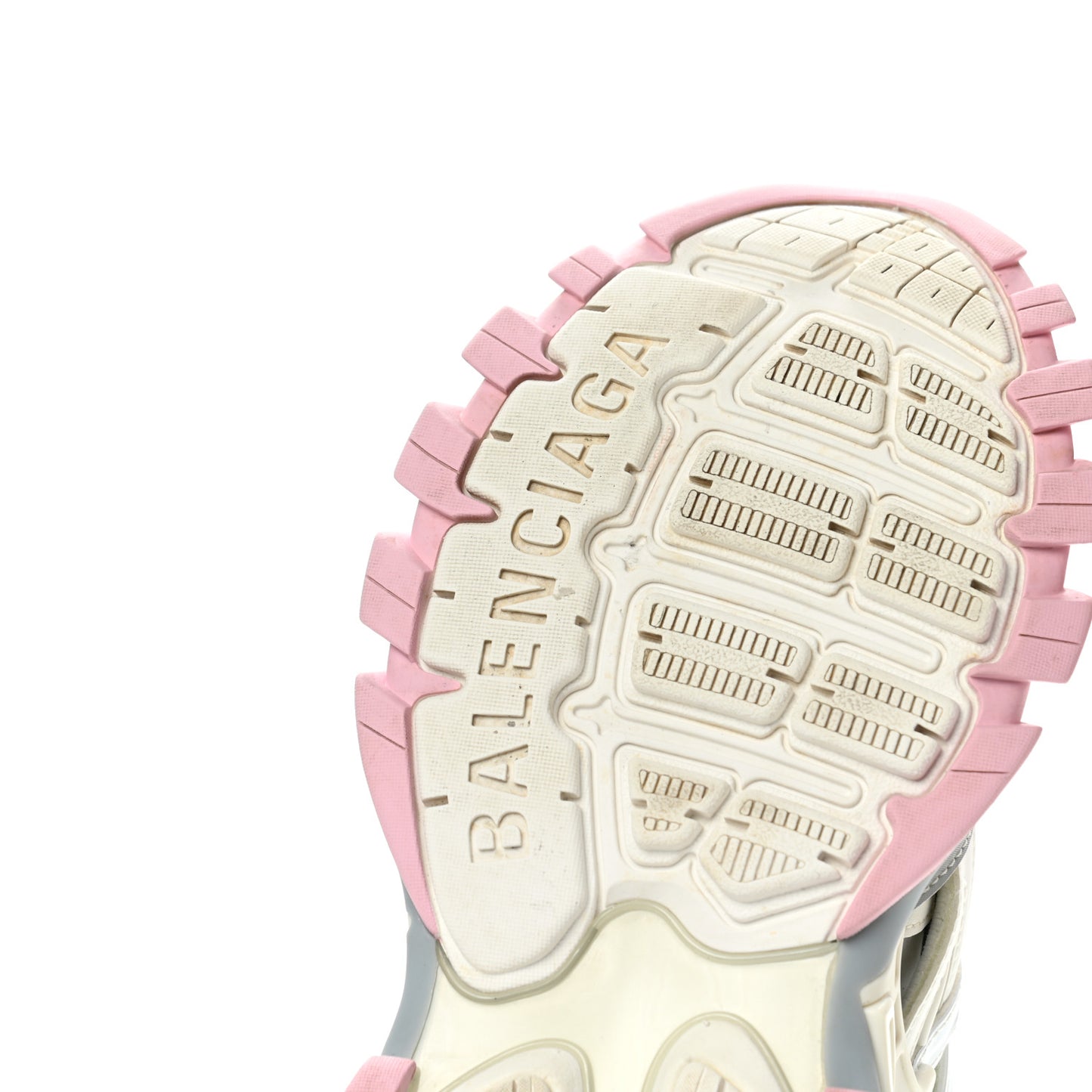 Rubber Mesh Tri-Color Womens Track.2 Open Sneakers 40 Light Yellow Light Pink Light Blue