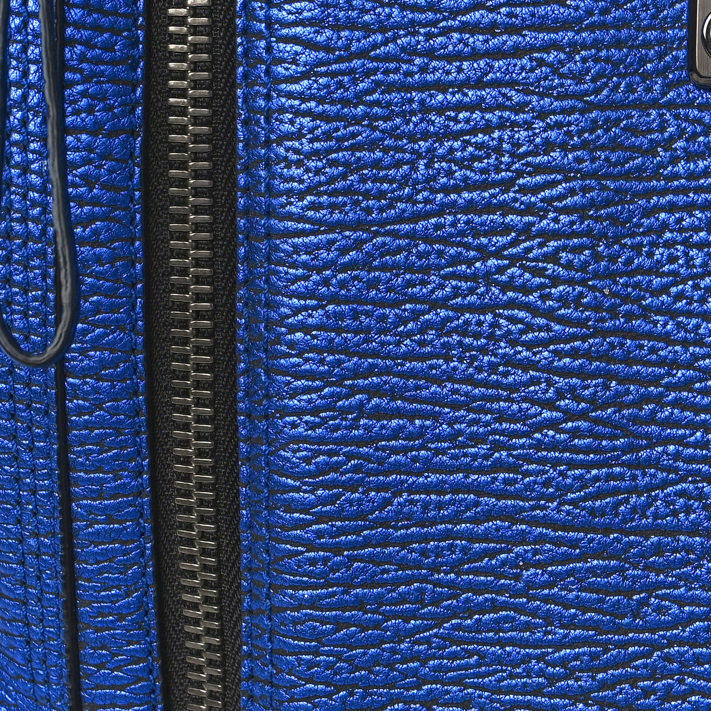Textured Calfskin Pashli Backpack Electric Blue