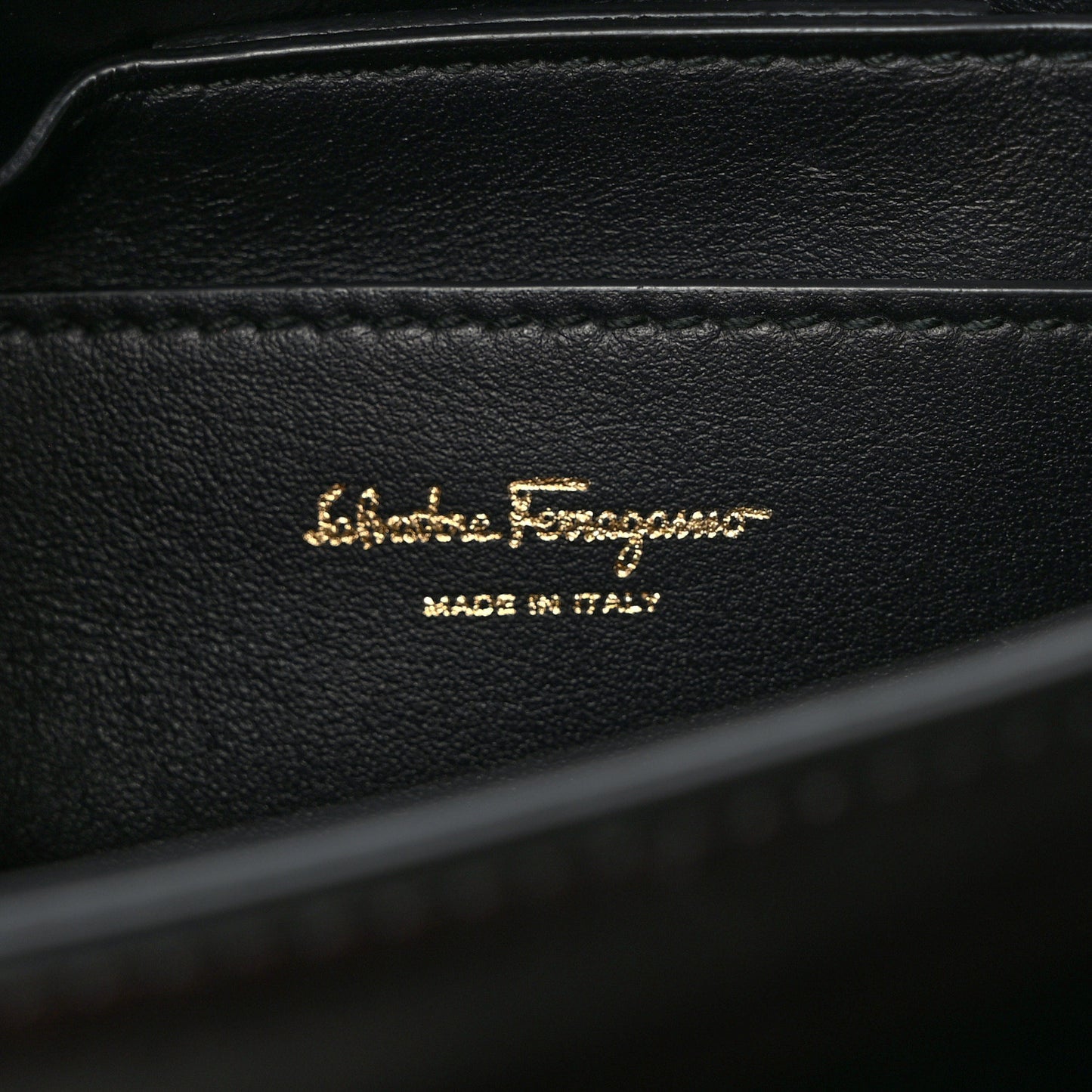 Calfskin Large Vela Flap Bag Black