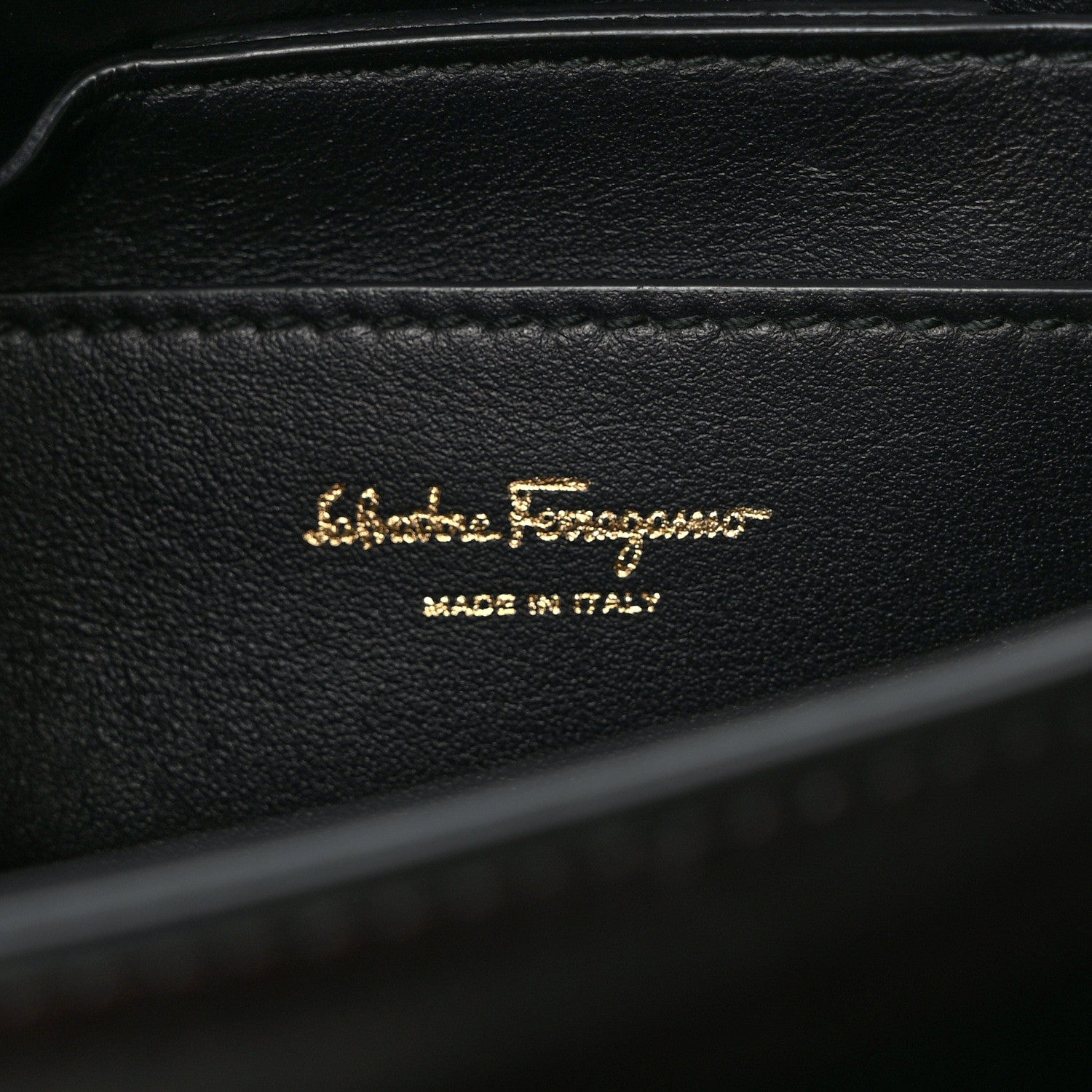 Salvatore Ferragamo Calfskin Large Vela Flap Bag Black 6 of 10