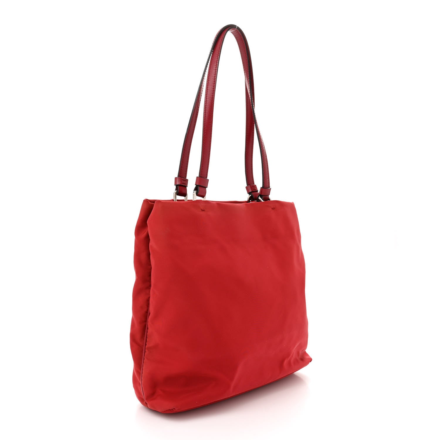 Prada Tessuto Nylon Tote Red 3 of 11