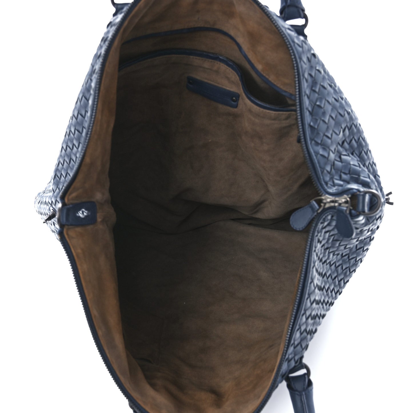 Nappa Intrecciato Maxi Convertible Tote Baltic Blue