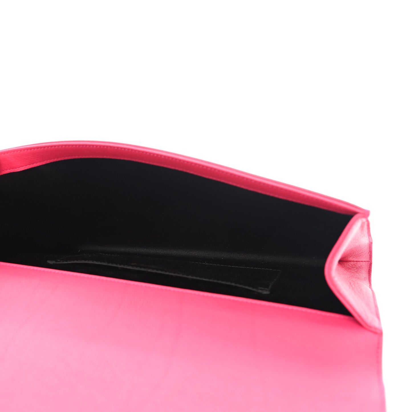 Calfskin Monogram Large Belle De Jour Clutch Lipstick Fuchsia