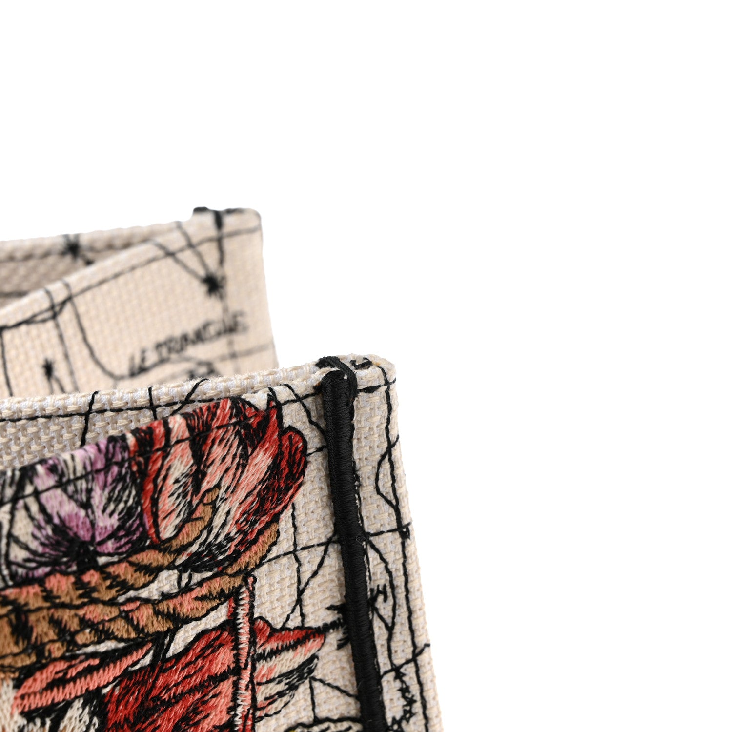 Christian Dior Canvas Embroidered Large Zodiac Book Tote Latte Multicolor 13 of 17