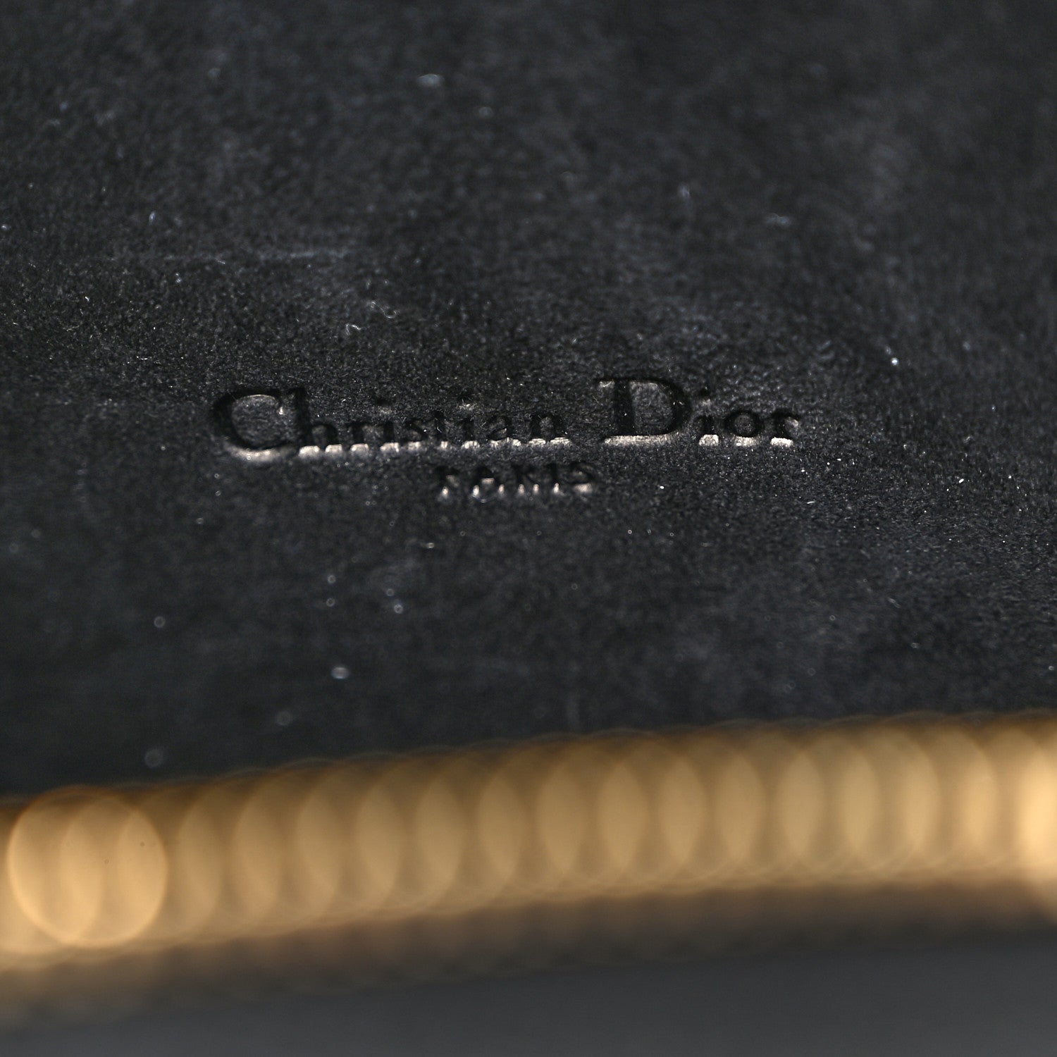 Christian Dior Grained Calfskin Caro Double Pouch Black 6 of 9