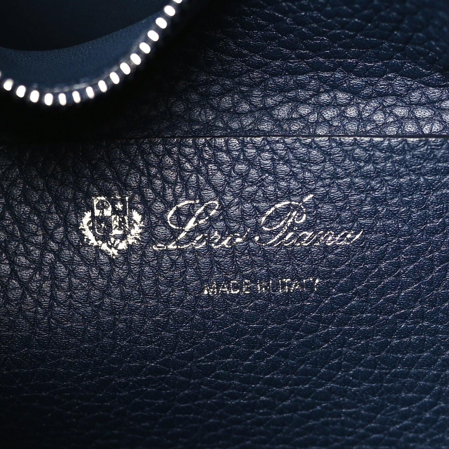Grained Calfskin Bellevue Odessa Navy Blue