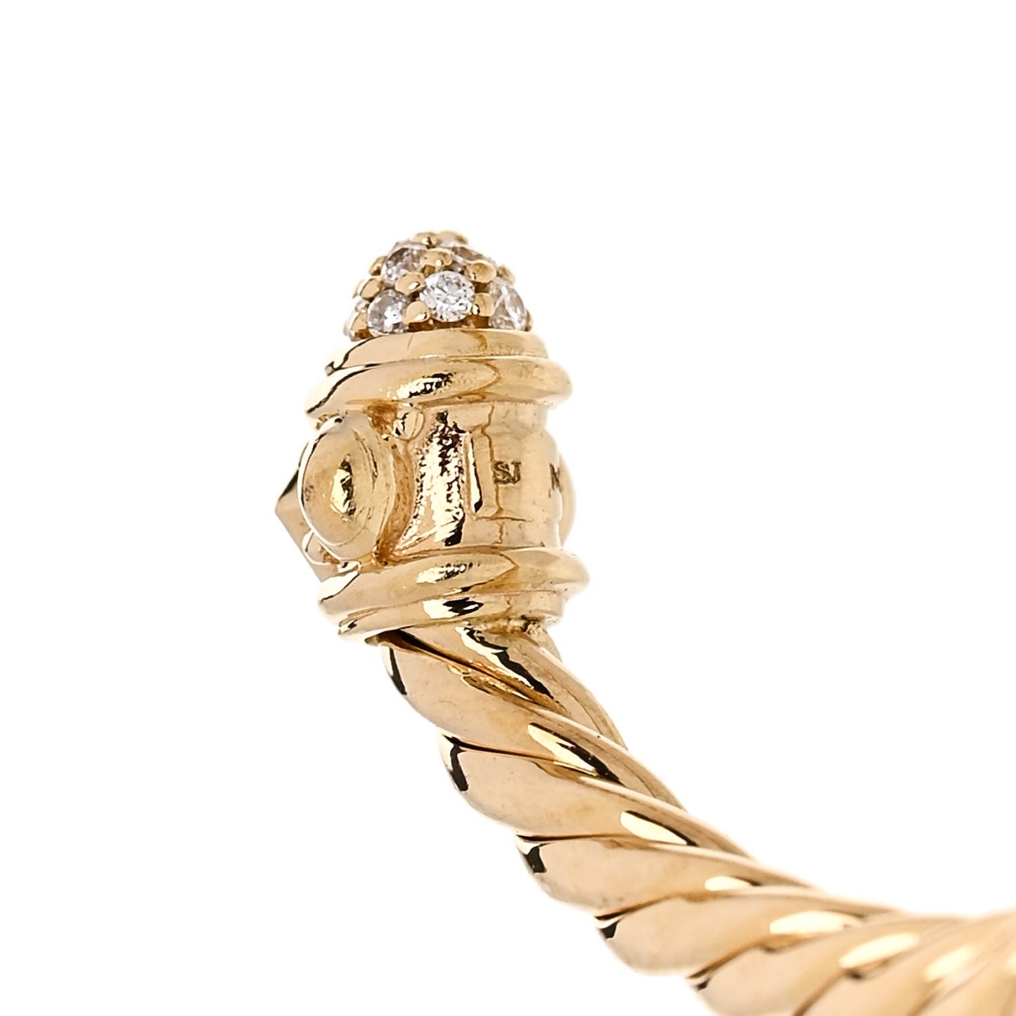 18K Yellow Gold Diamond Renaissance Ring 57 8