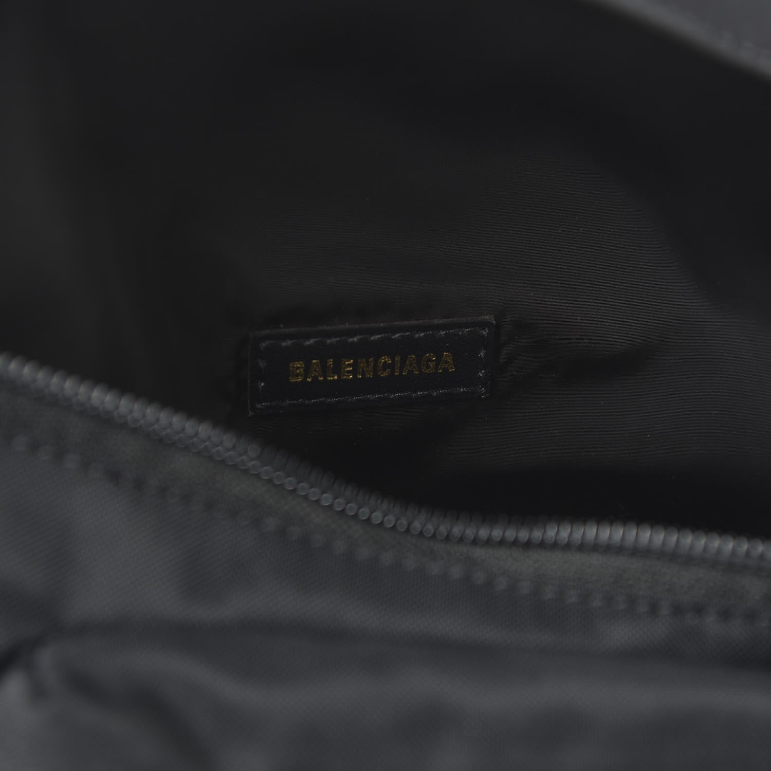 Balenciaga Recycled Sport Nylon Logo Embroidered Wheel Beltpack Black 8 of 10
