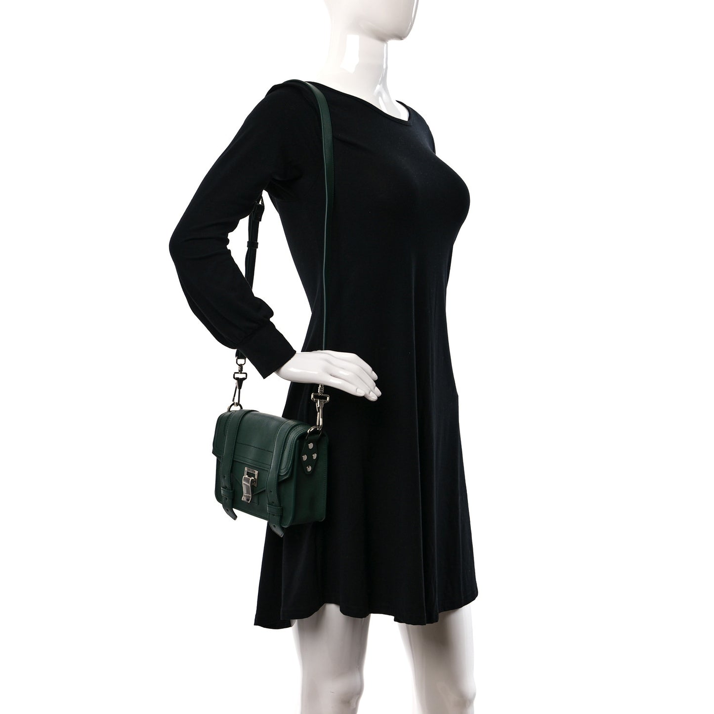 Lambskin PS1 Mini Crossbody Bag Dark Teal