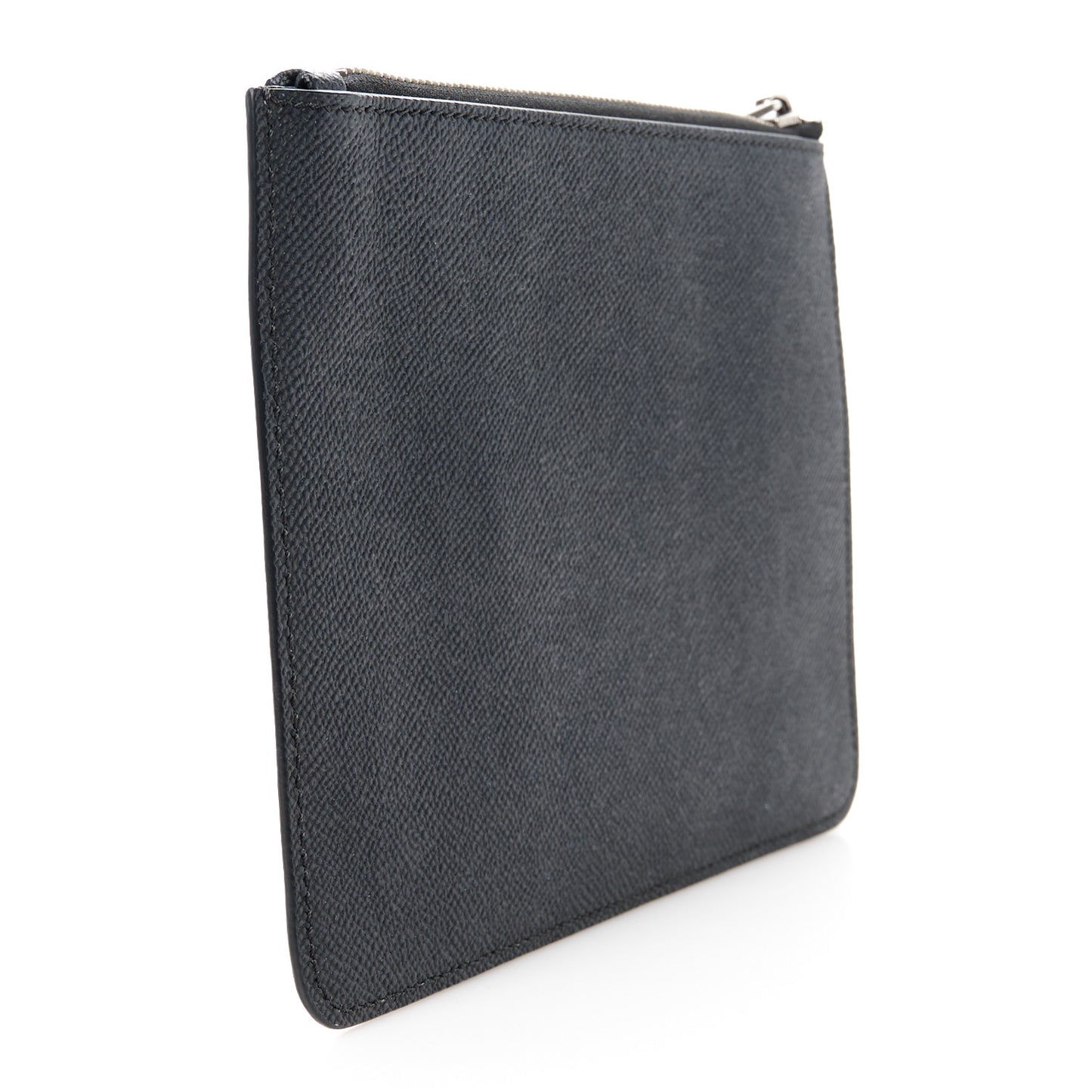 Textured Coated Canvas Mad Love Tour Small Pouch Black