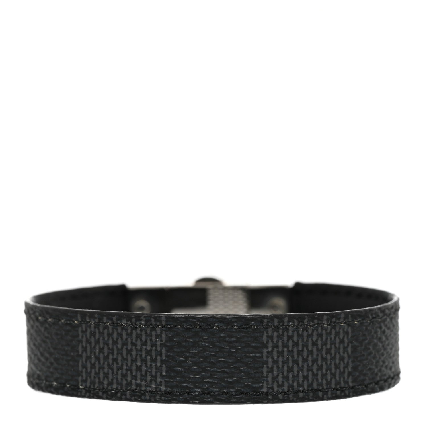 Louis Vuitton Damier Graphite Check It Reversible Bracelet 3 of 8