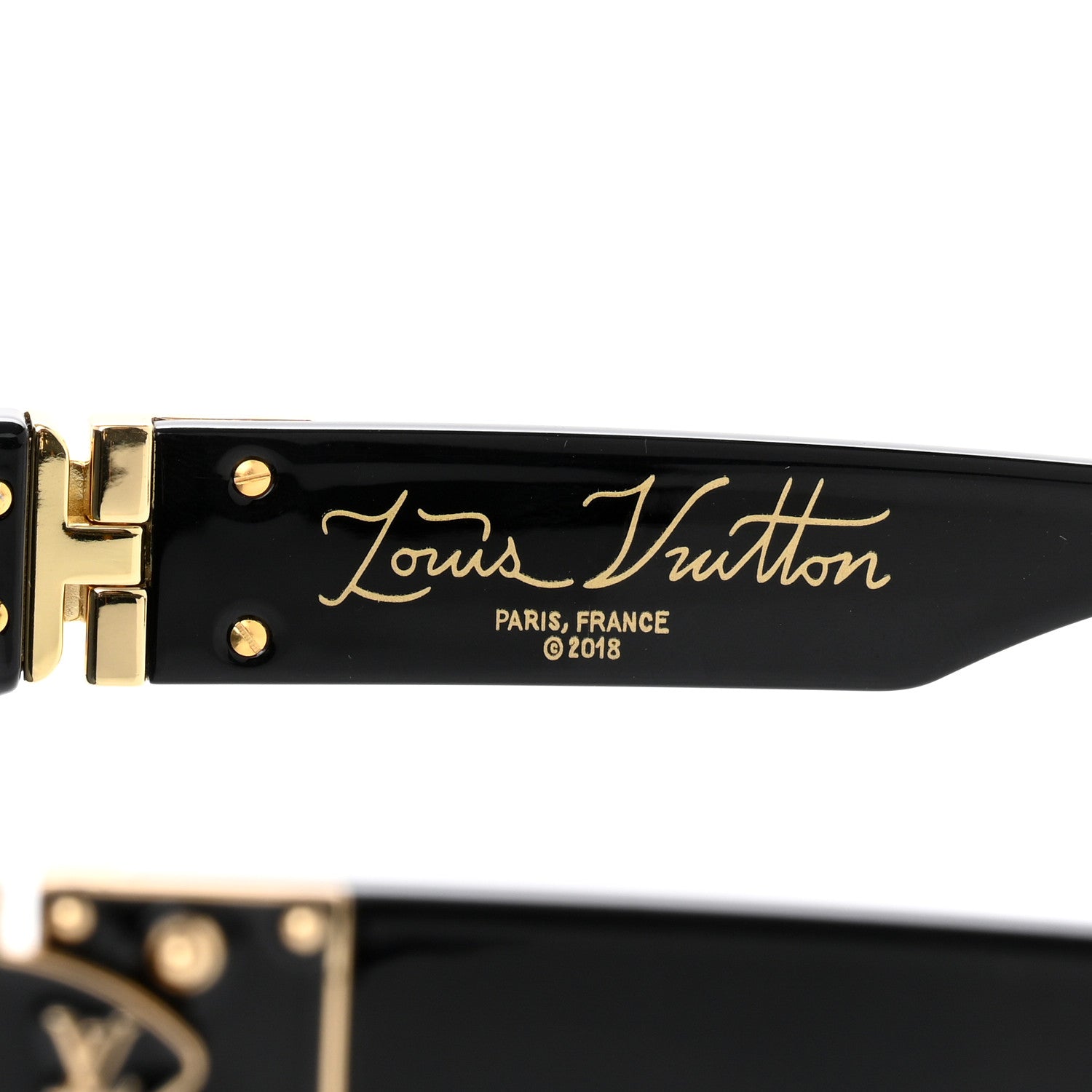 Louis Vuitton Acetate 1.1 Millionaires Sunglasses Z1165E Black 6 of 9