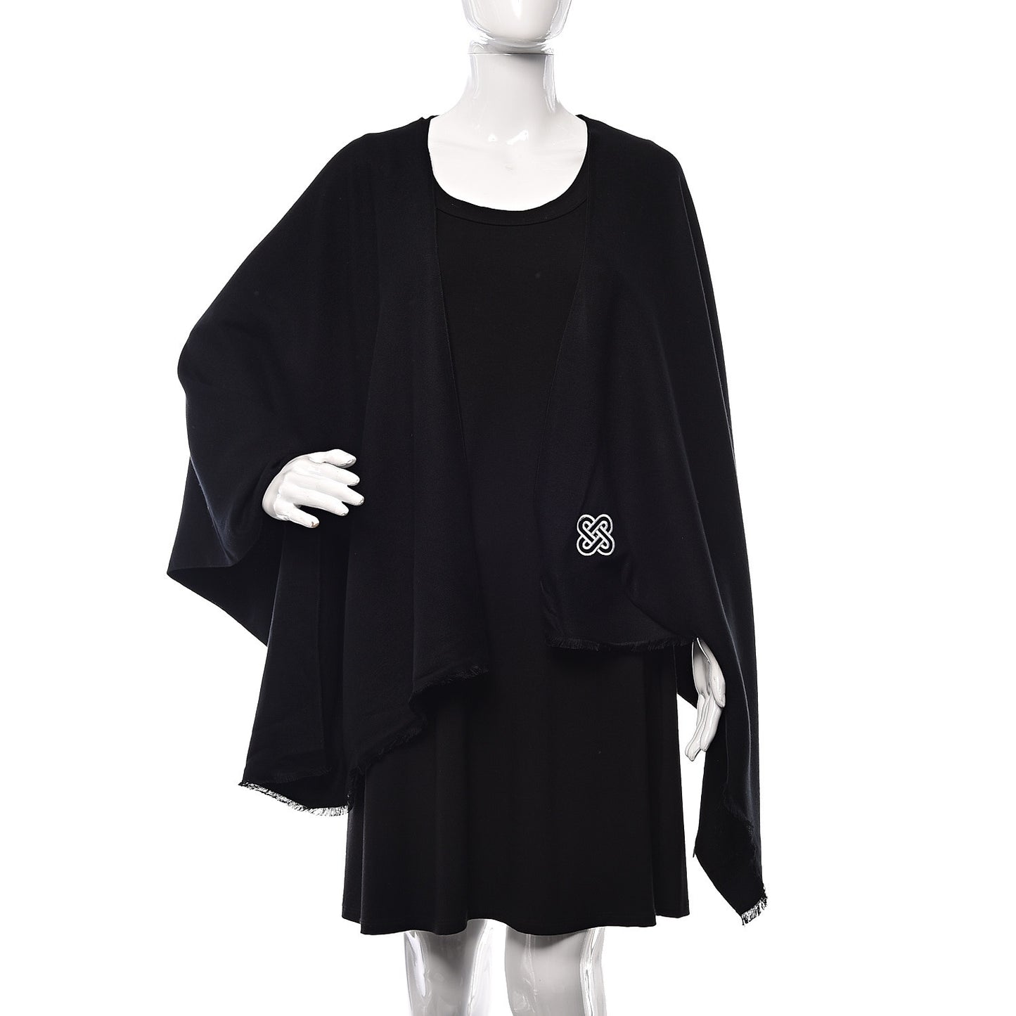 FASHIONPHILE Viscose Wrap Black
