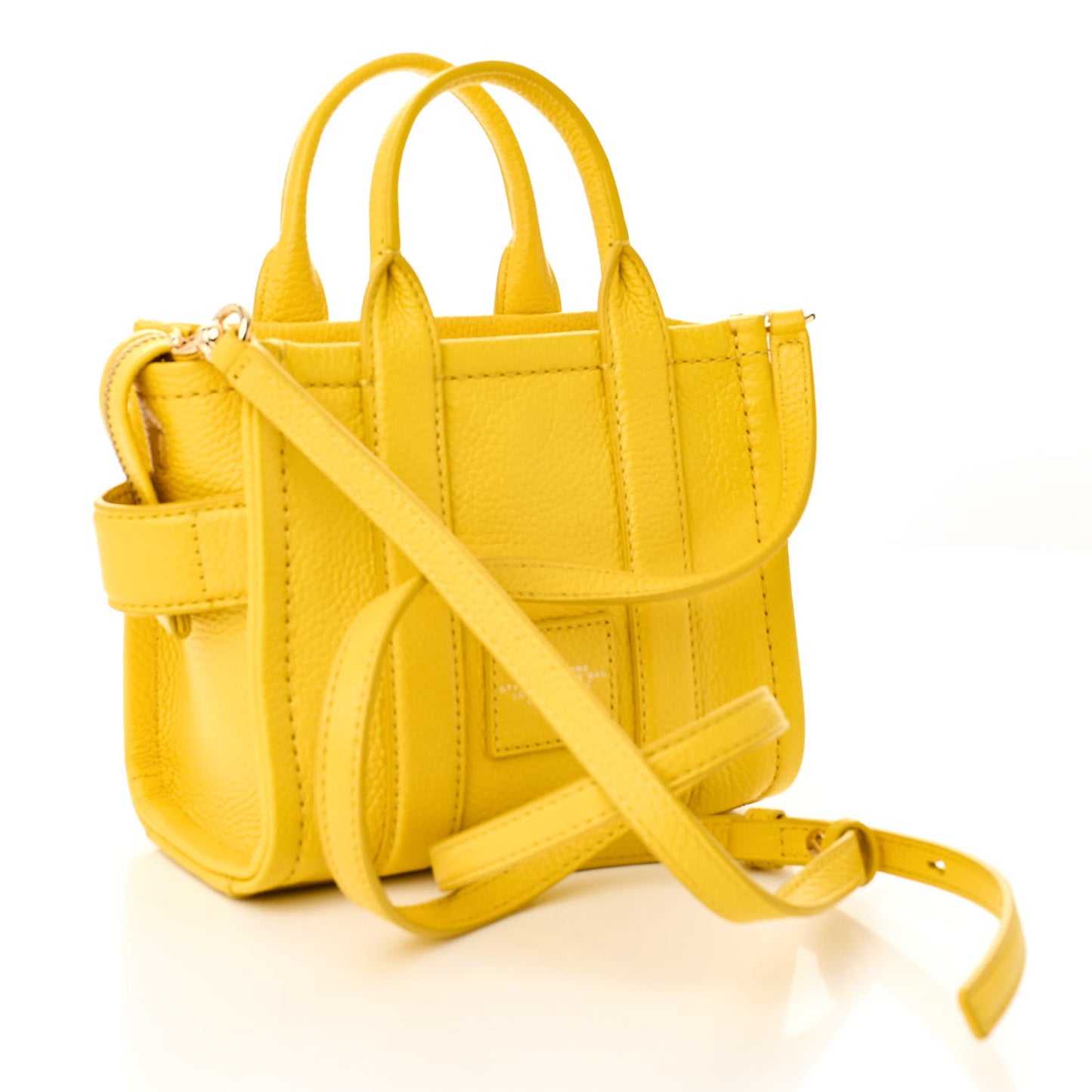 Grained Calfskin Mini The Tote Bag Yellow