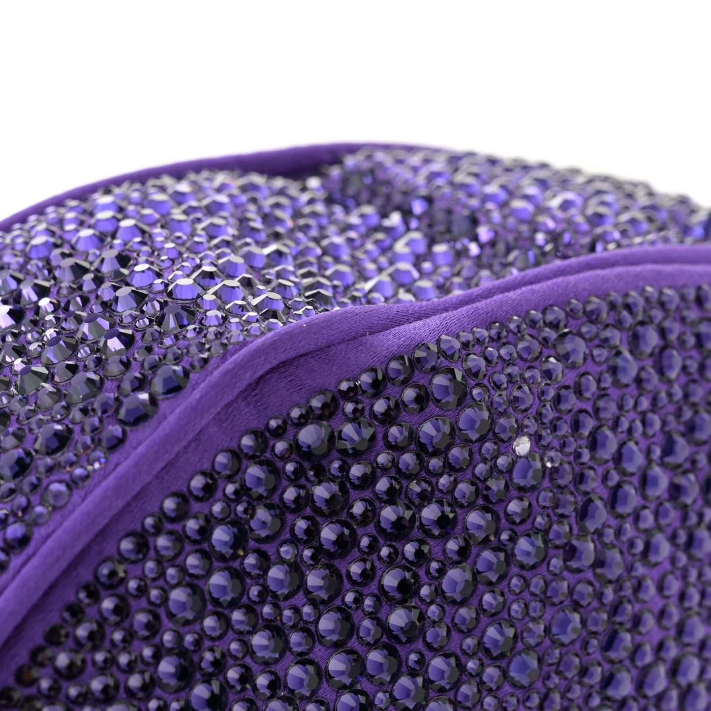 Crystal Repeat Mini Hobo Purple