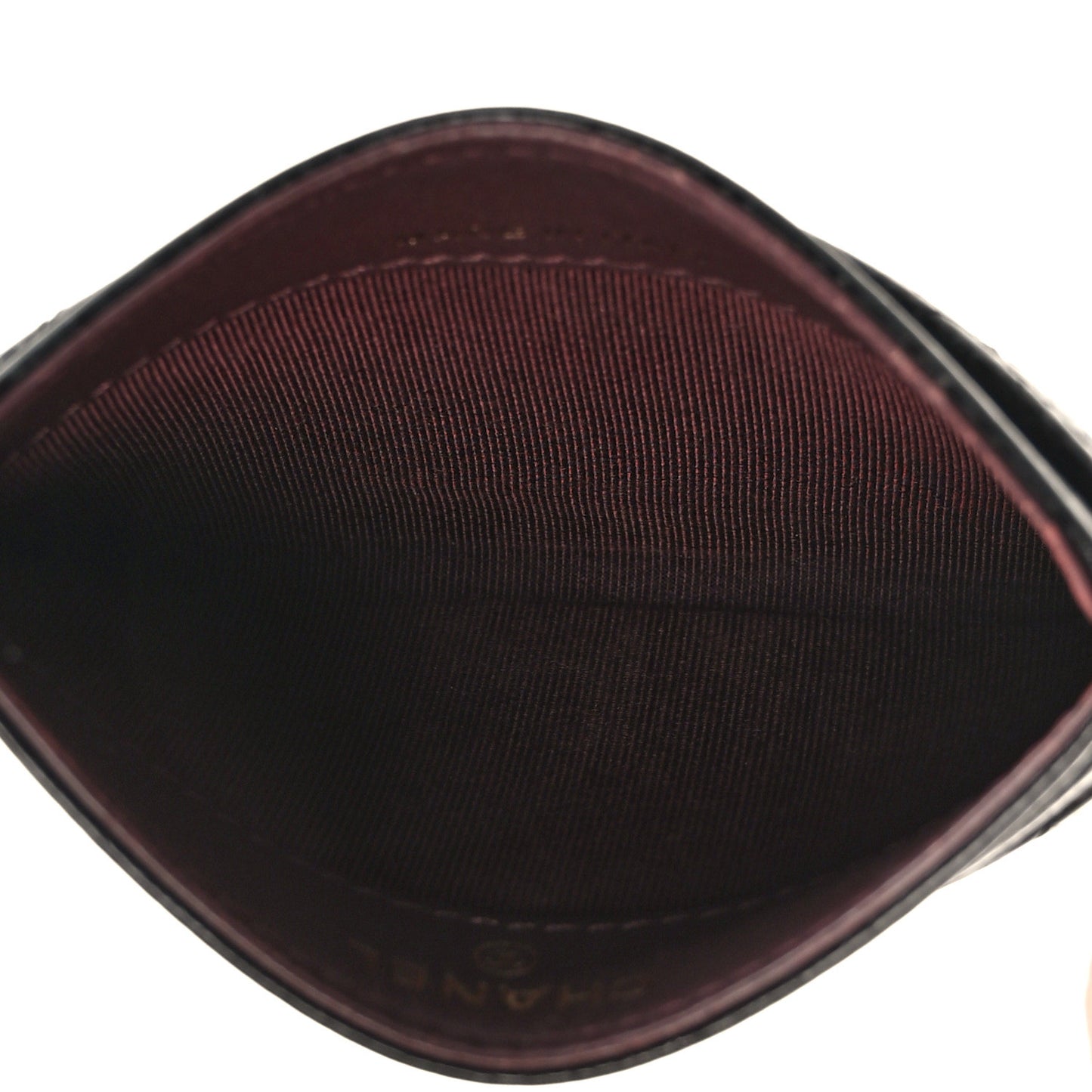 Caviar Quilted Card Holder Black