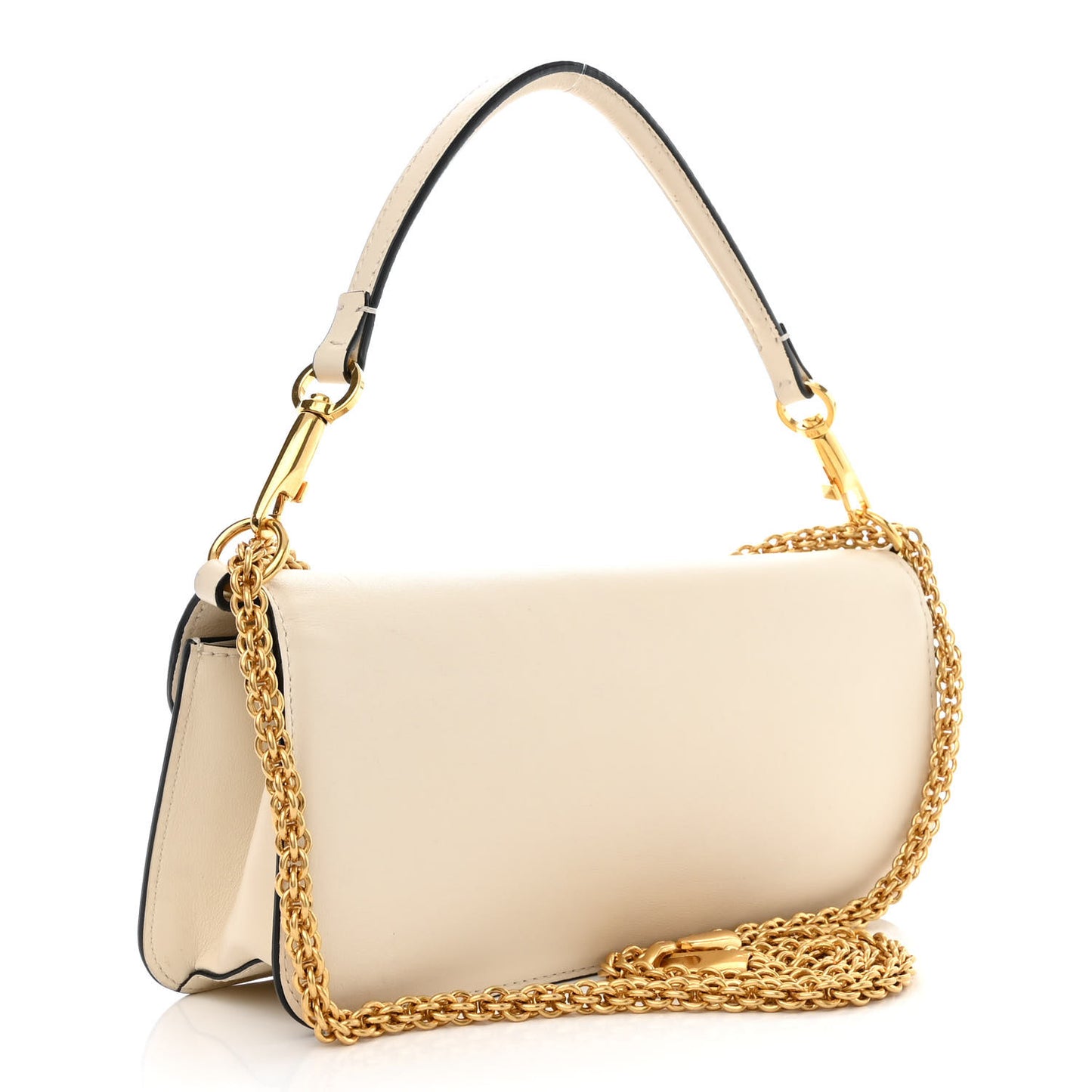 Calfskin Vlogo Loco Shoulder Bag Light Ivory