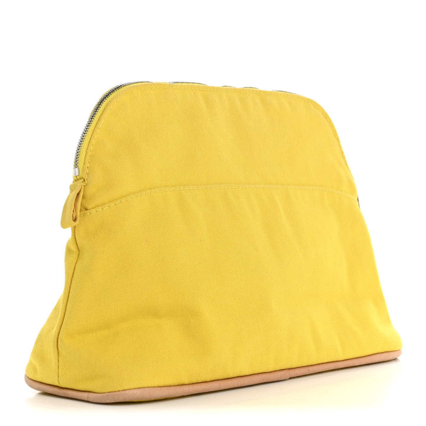 Cotton Canvas Bolide Travel Cosmetic Pouch Yellow