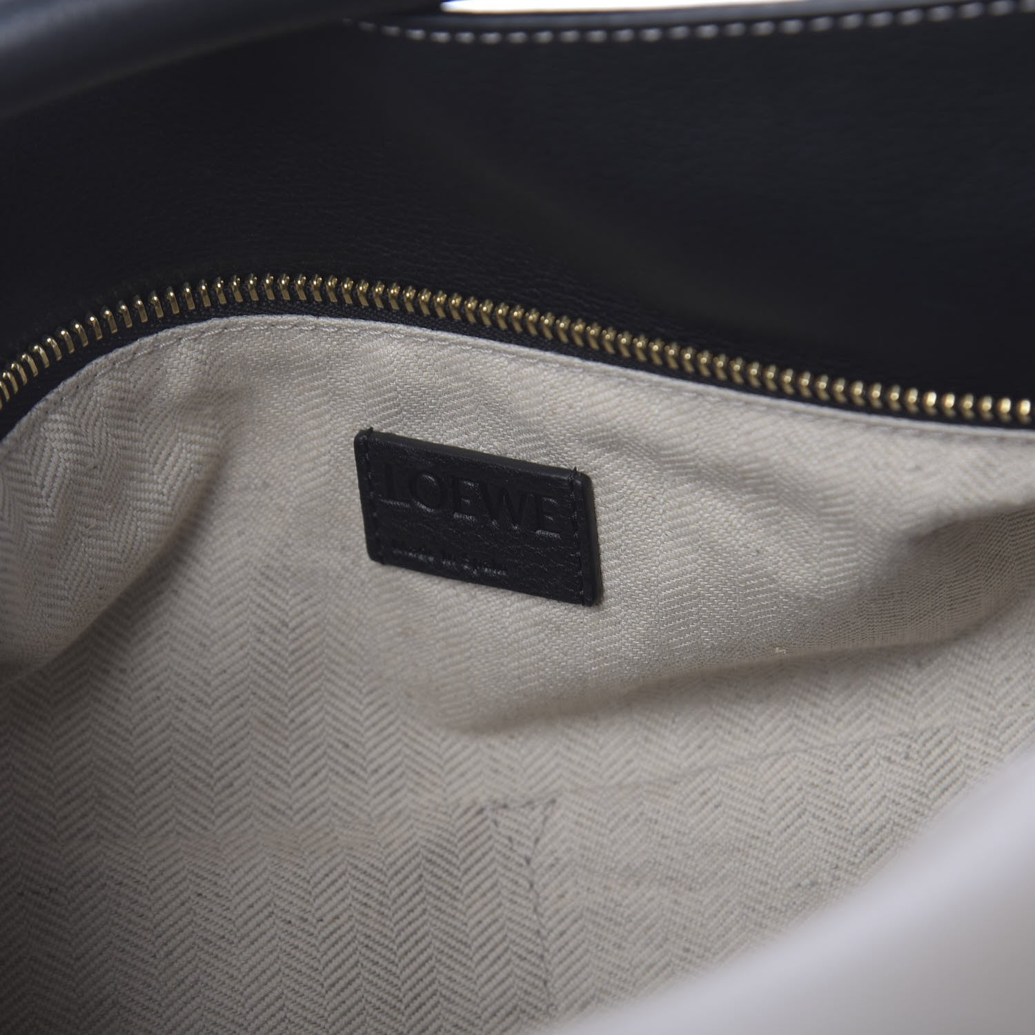 Loewe Grained Calfskin Medium Puzzle Bag Amber Light Oat 7 of 8