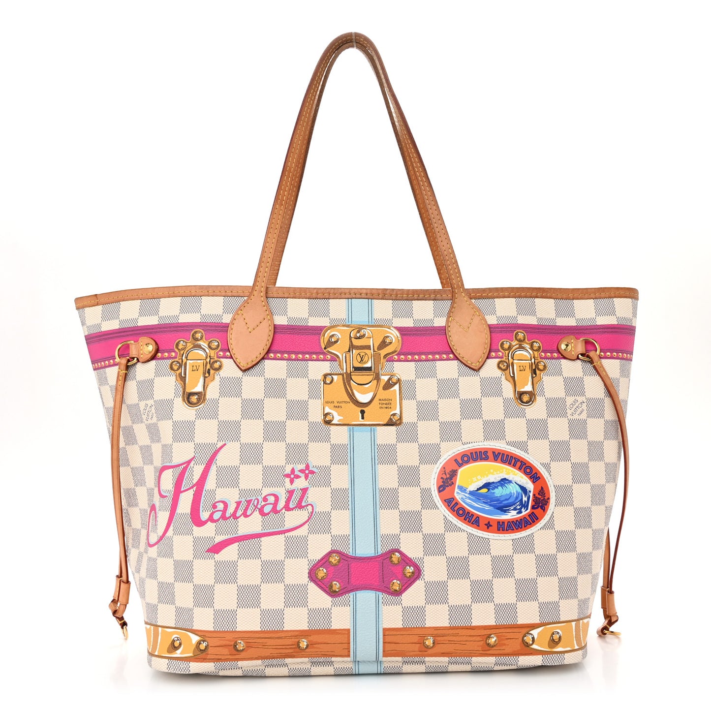 Damier Azur Summer Trunks Hawaii Neo Neverfull MM