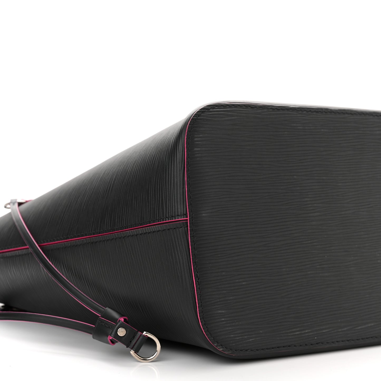 Epi Neverfull MM Black Hot Pink