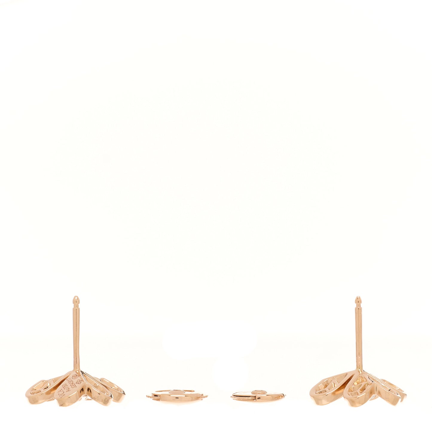 18K Rose Gold Diamond Mini Frivole Pave Earrings