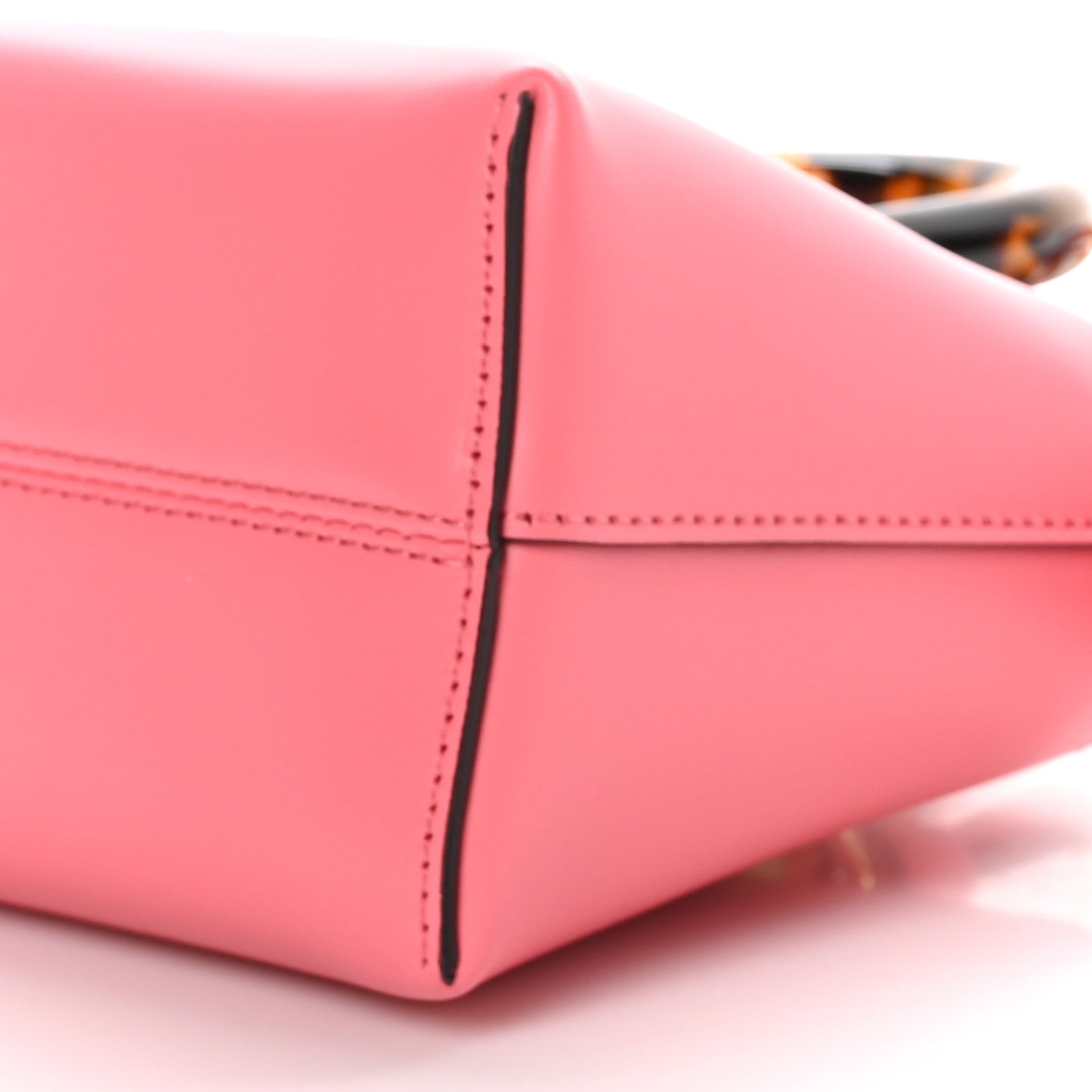 Vitello King Plexiglass Logo Embossed Mini By The Way Top Handle Boston Bag Pink Dalia