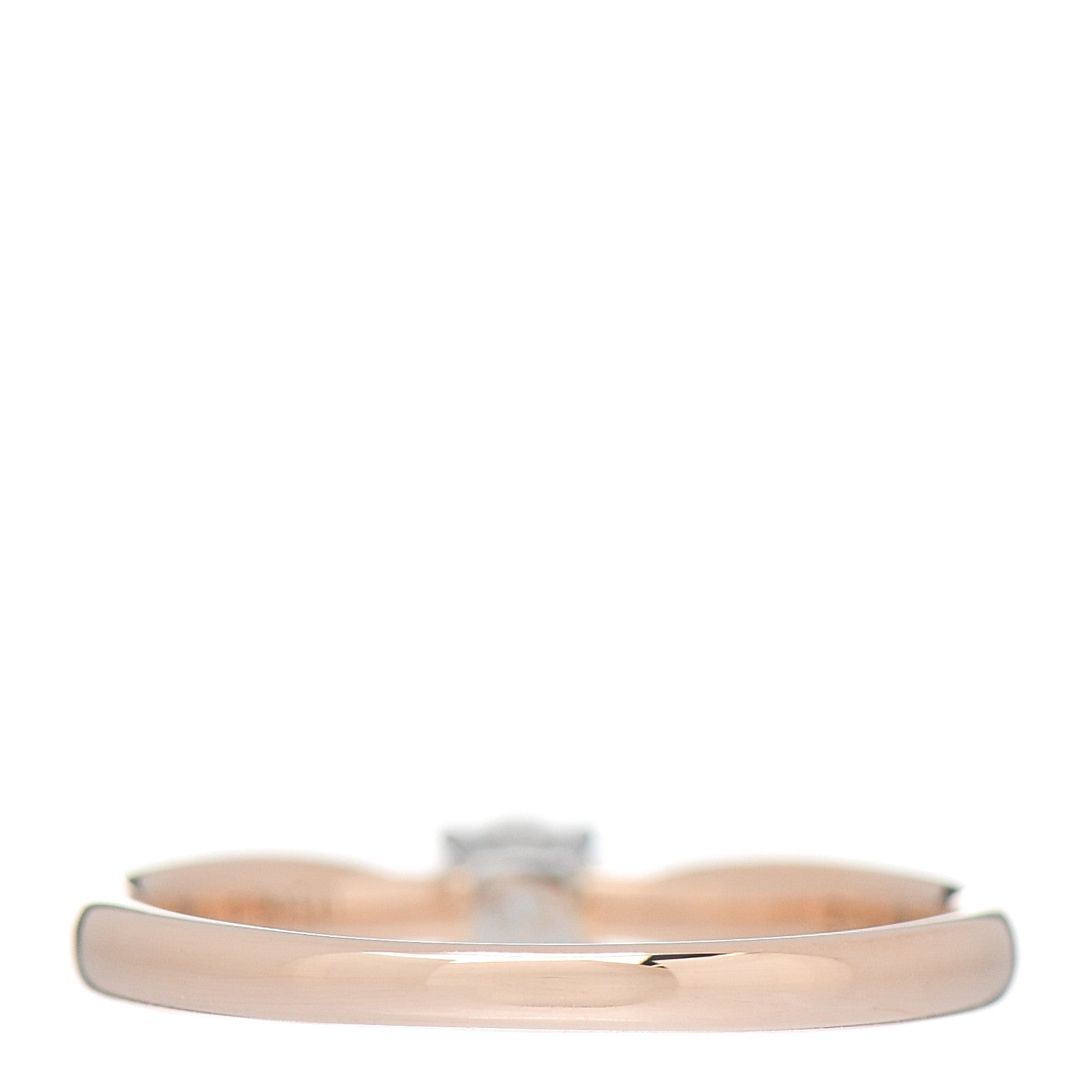 Tiffany 18K Rose Gold Platinum Diamond .19ct Harmony Solitaire Engagement Ring 52 6 3 of 5