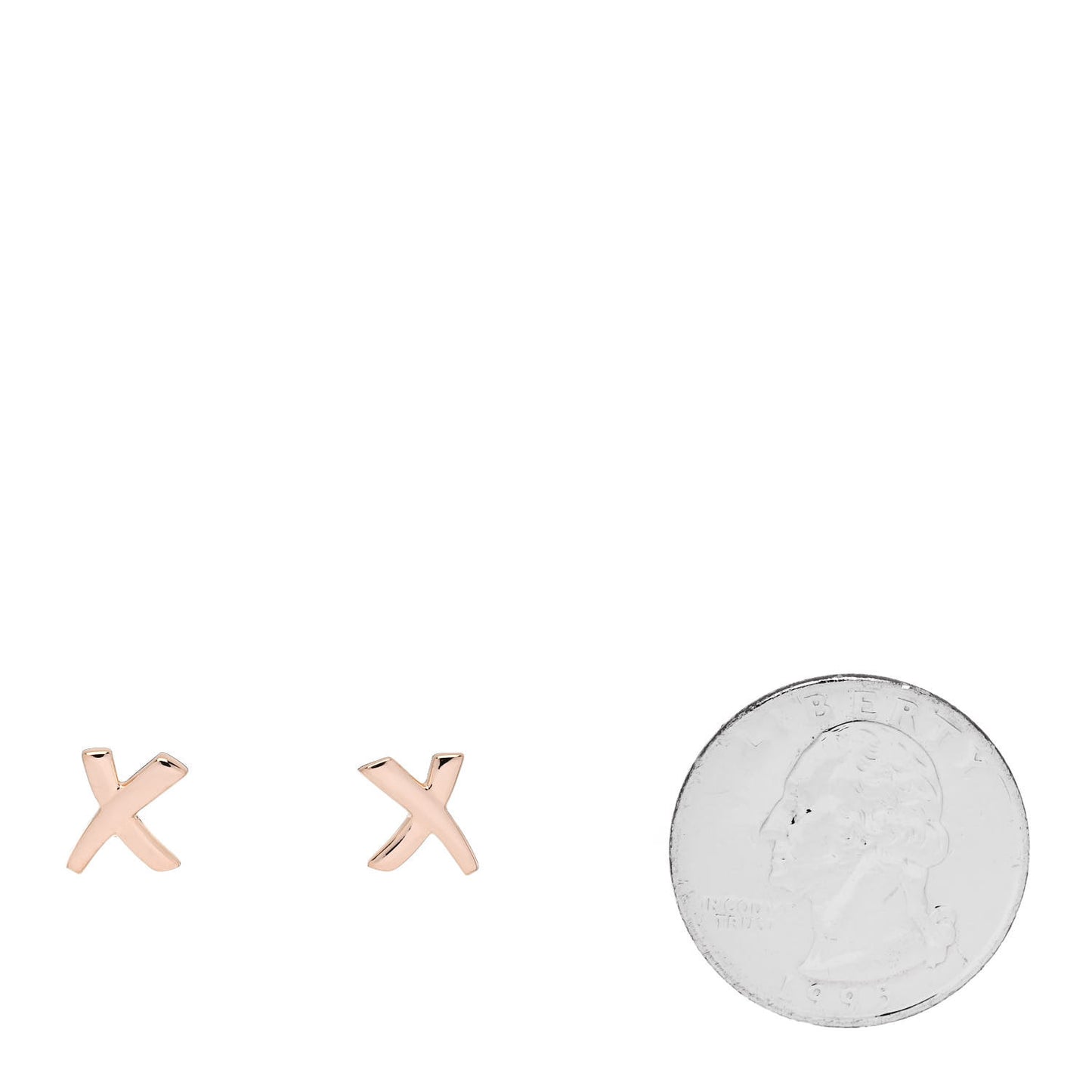 18K Rose Gold Small Paloma's Graffiti X Earrings