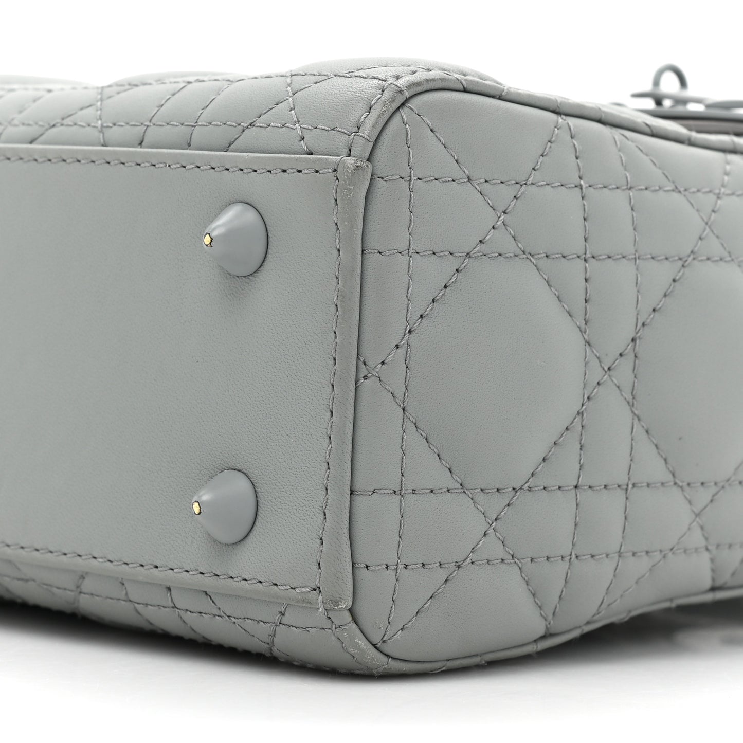Ultra Matte Calfskin Cannage Small My ABCDior Lady Dior Gray