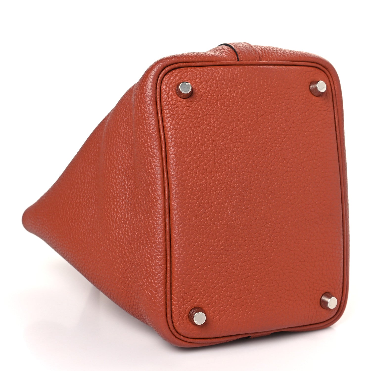 Hermes Taurillon Clemence Swift Eclat Picotin Lock 18 PM Cuivre Capucine 4 of 9