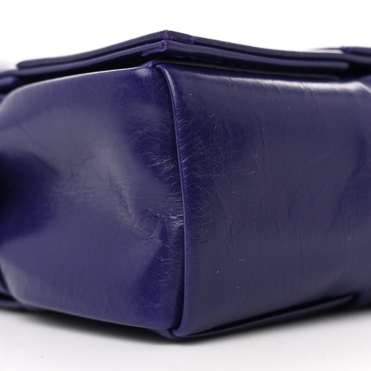 Paper Calfskin Maxi Intreccio Extra Mini Cassette Crossbody Bag Purple