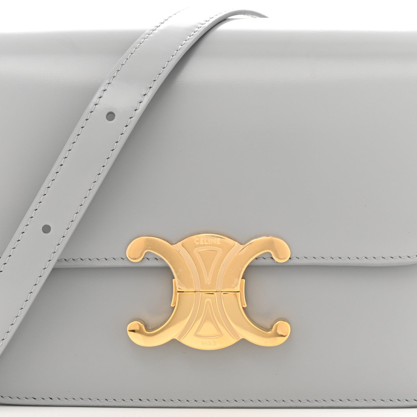 Shiny Calfskin Teen Triomphe Pearl Blue