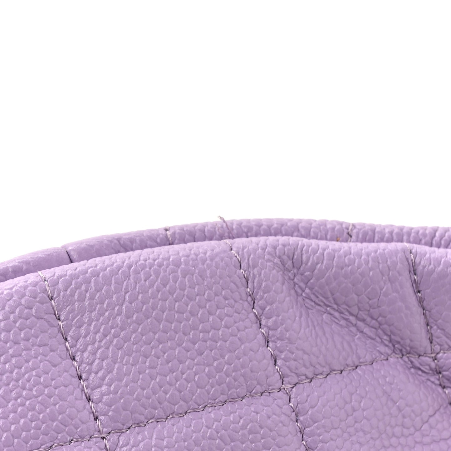 Caviar Quilted Sweetheart Belt Bag Light Purple