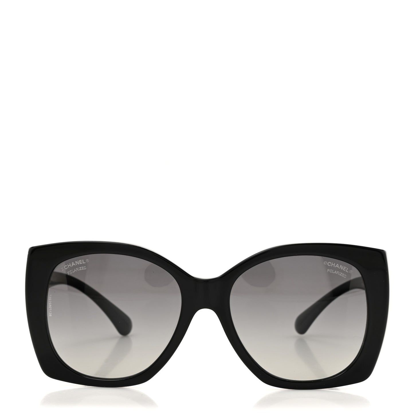 Acetate Square CC Heart Sunglasses 5519 Black