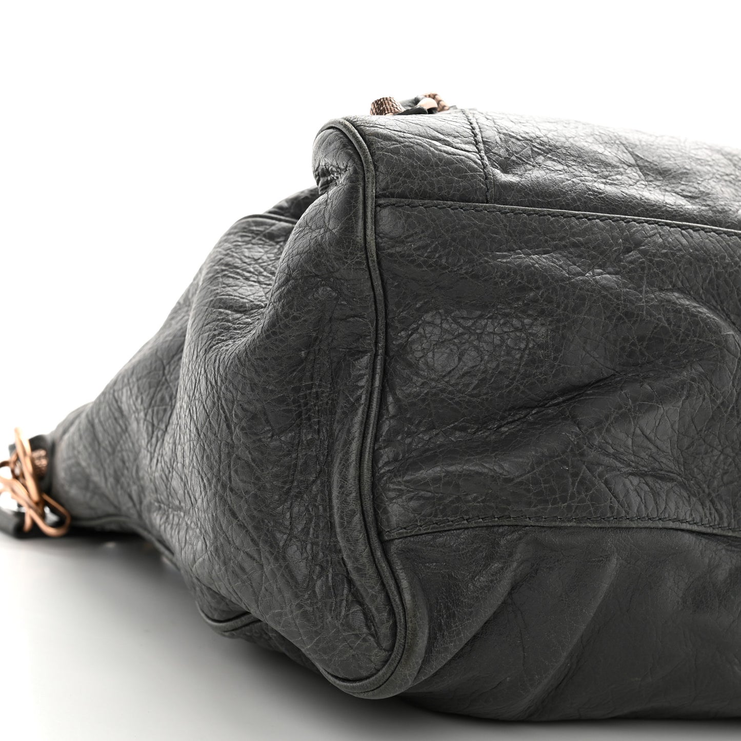 Agneau Giant 12 Rose Gold Hardware Velo Gris Fossile Anthracite