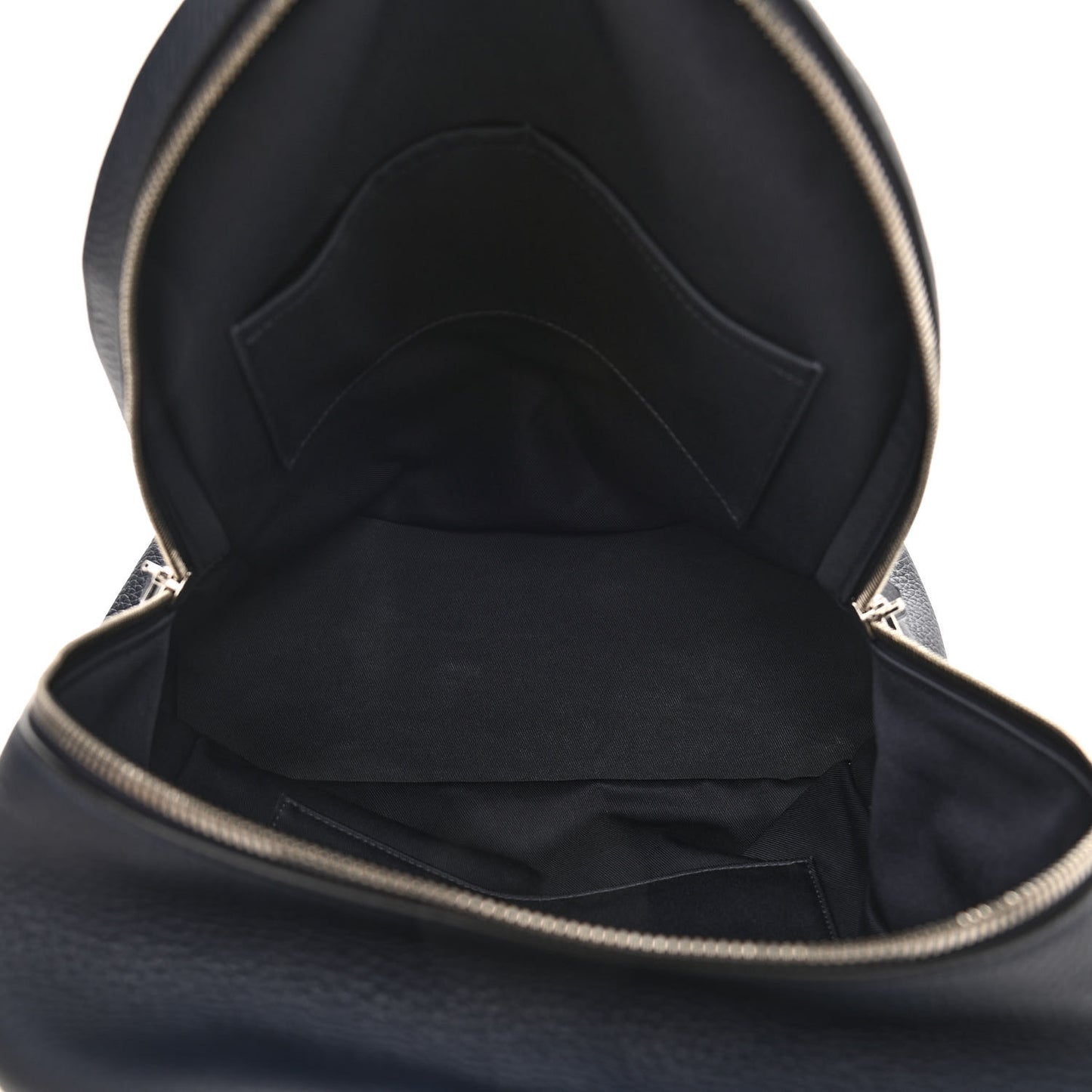 Taurillon Armand Initials Backpack Navy