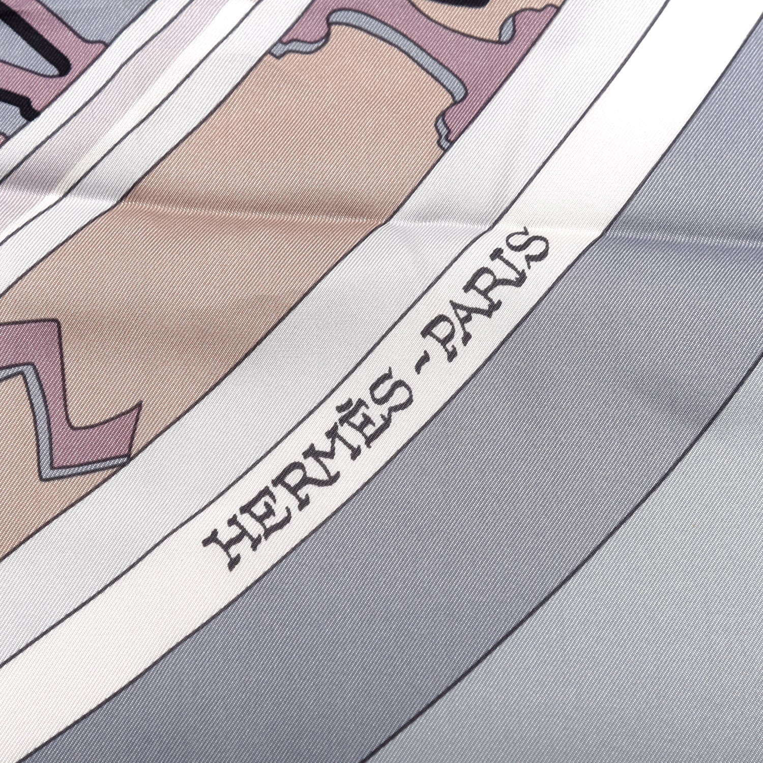 Hermes Silk Mecanique Du Temps Scarf 90 4 of 5