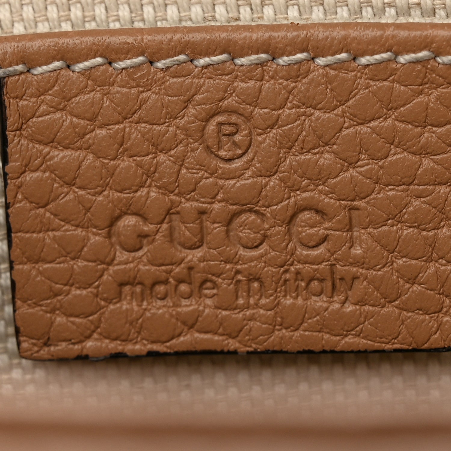 Gucci Pebbled Calfskin Small Soho Disco Bag Camelia 6 of 13
