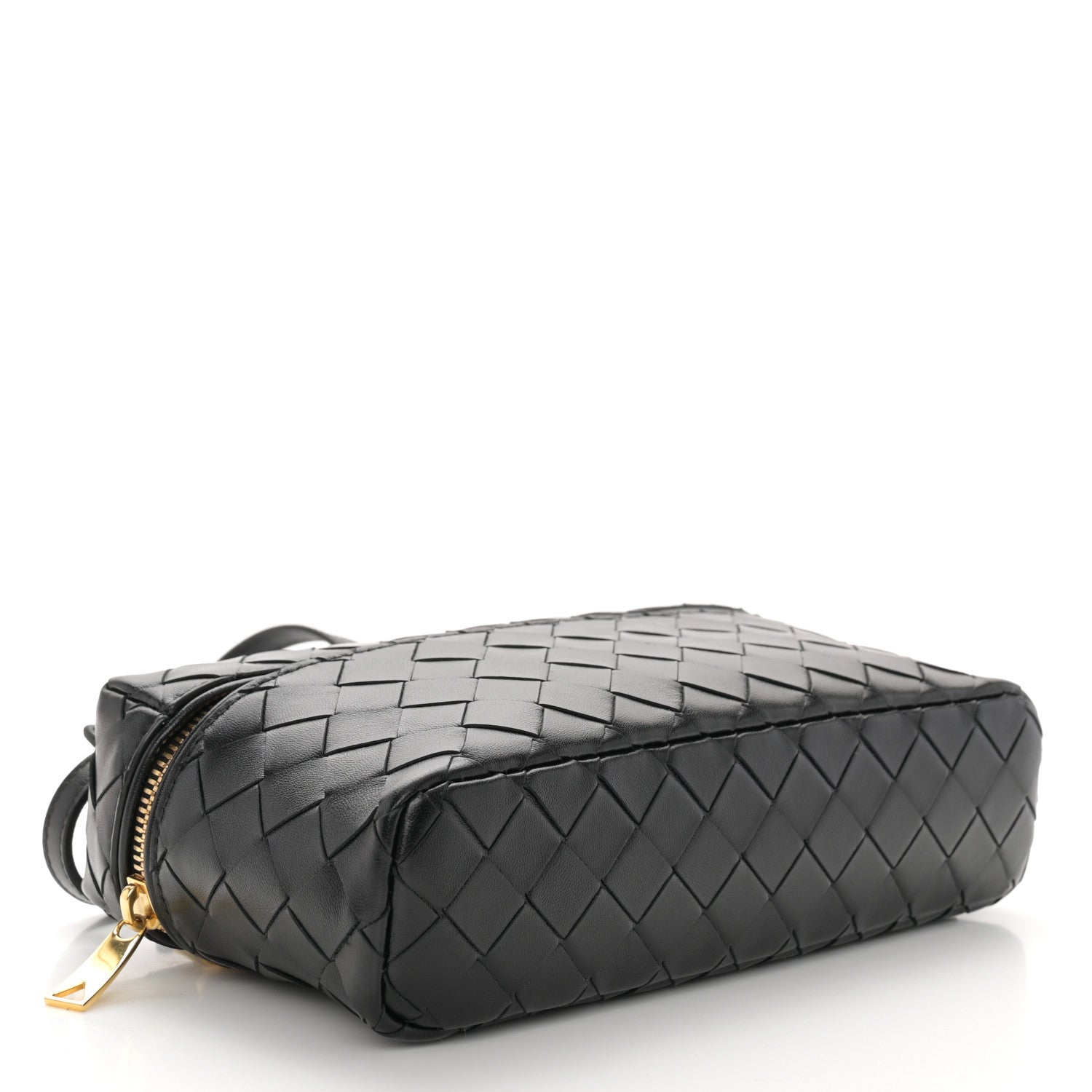 Bottega Veneta Calfskin Intrecciato Bang Bang Vanity Case Black 4 of 9
