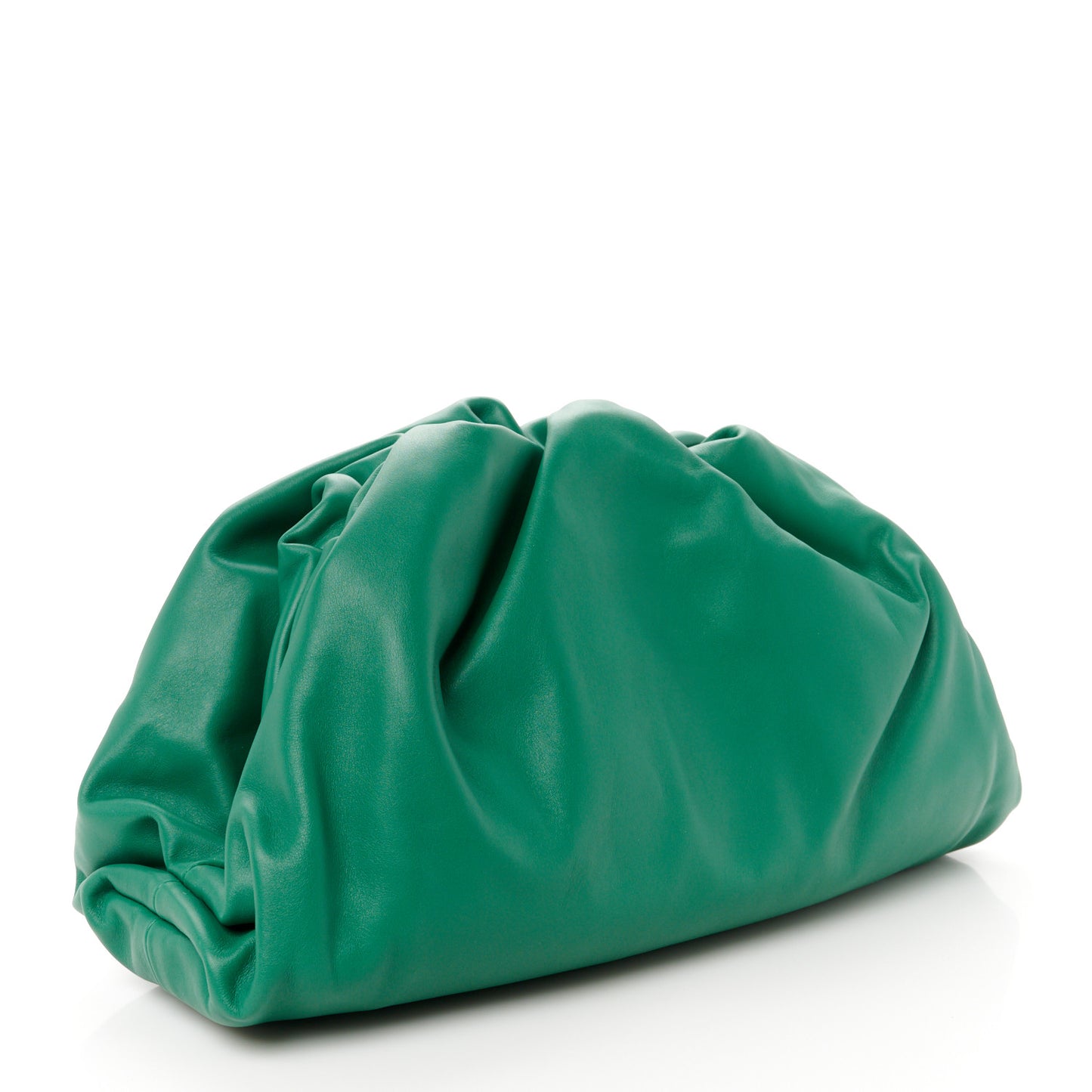 Smooth Butter Calf The Pouch Oversized Clutch Racing Green
