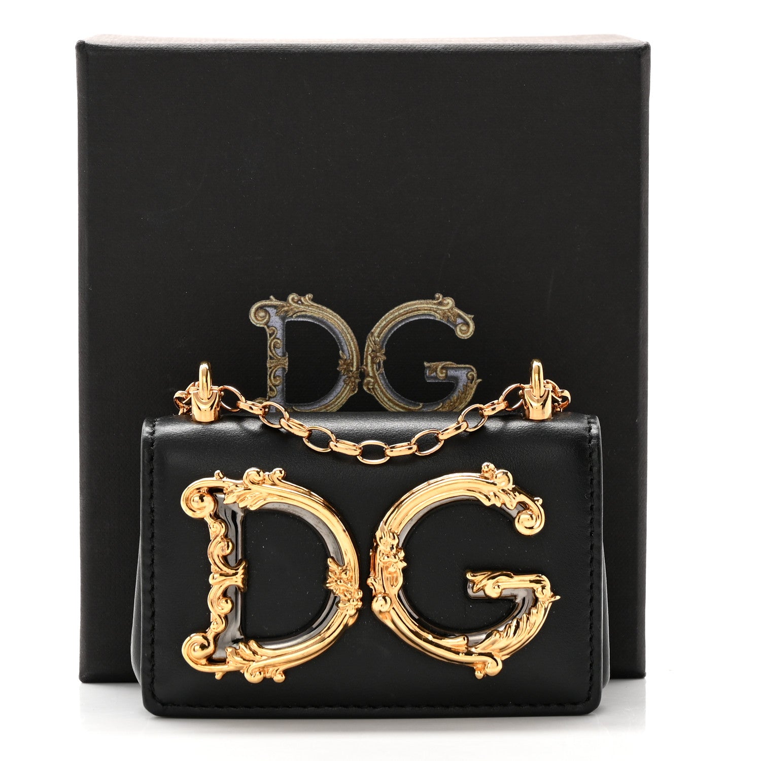 Dolce & Gabbana Calfskin Micro DG Girls Shoulder Bag Black 12 of 12