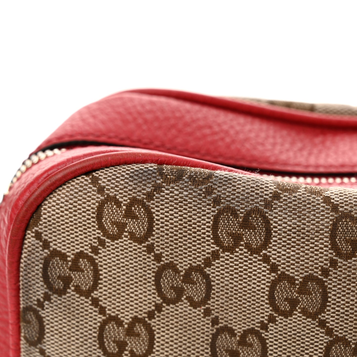 Monogram Mini Bree Messenger Bag Red
