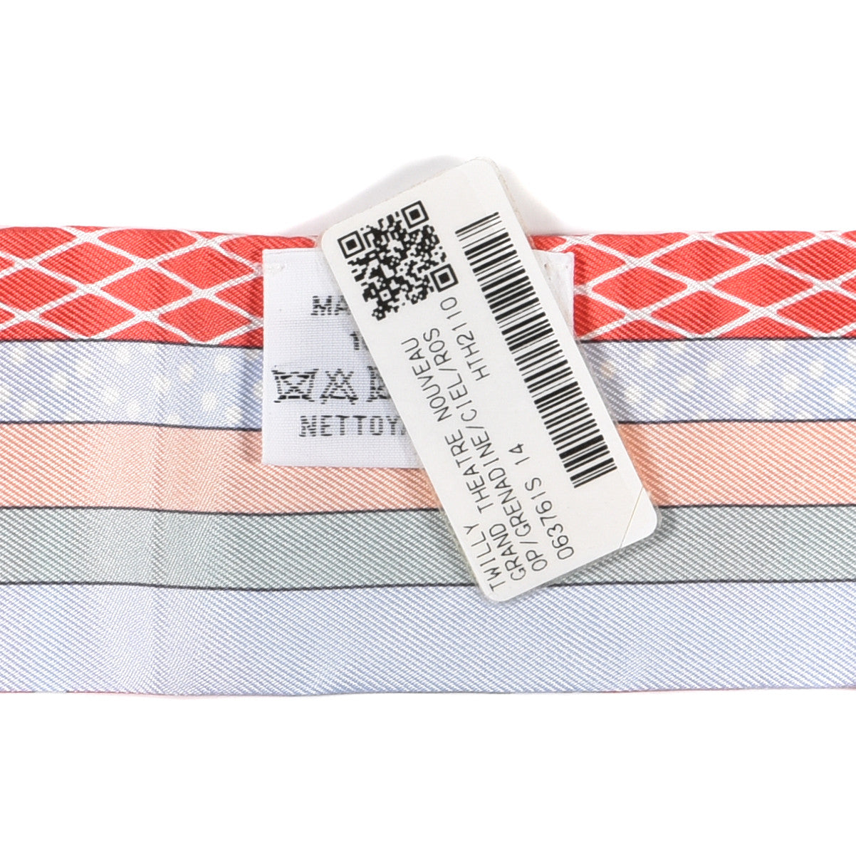 Silk Twilly Grand Theatre Nouveau Grenadine Ciel Rose