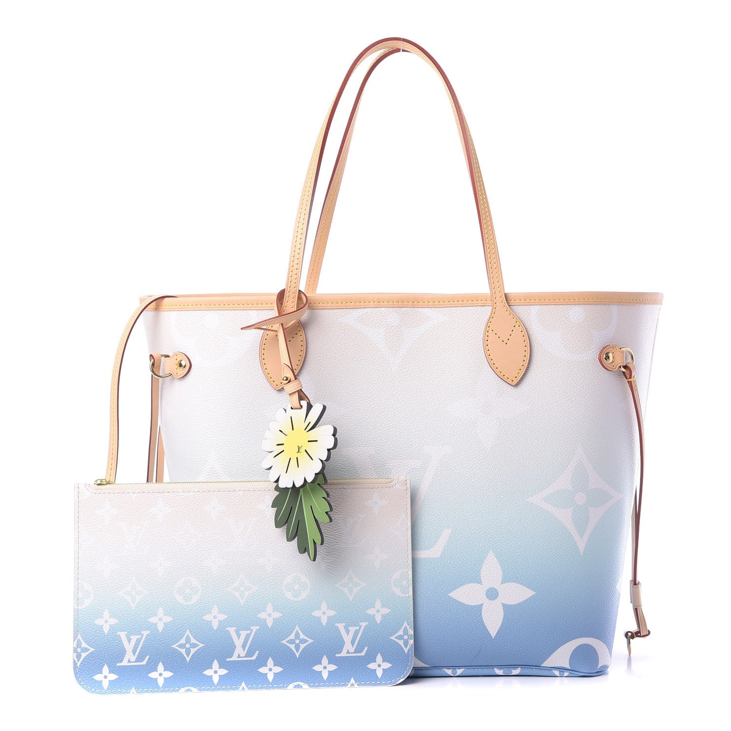 Monogram Giant By The Pool Neverfull MM Blue