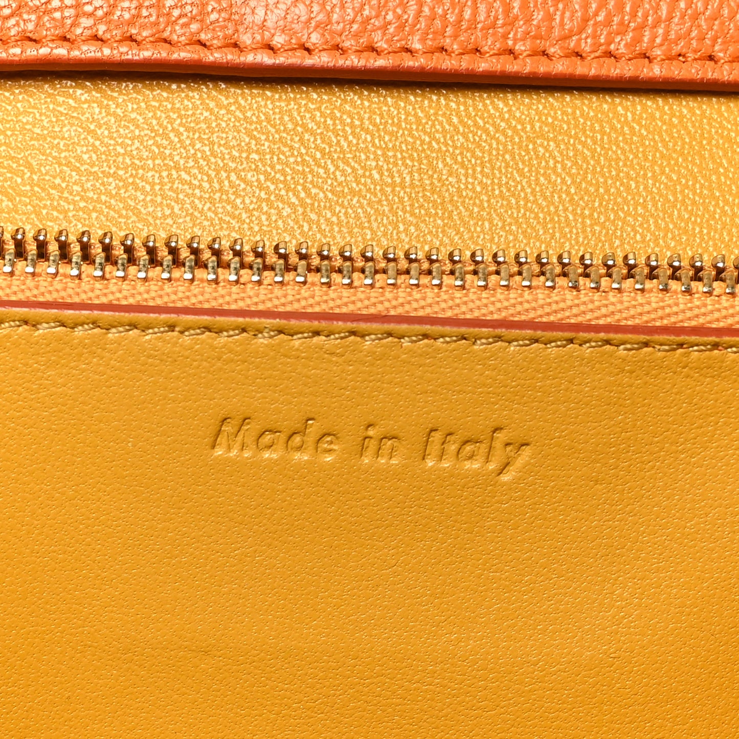 Goatskin Medium Classic Box Flap Bag Orange