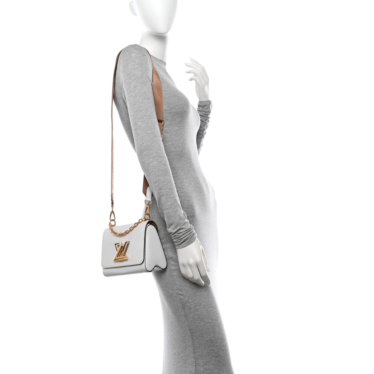 Epi Twist Shoulder Bag PM White