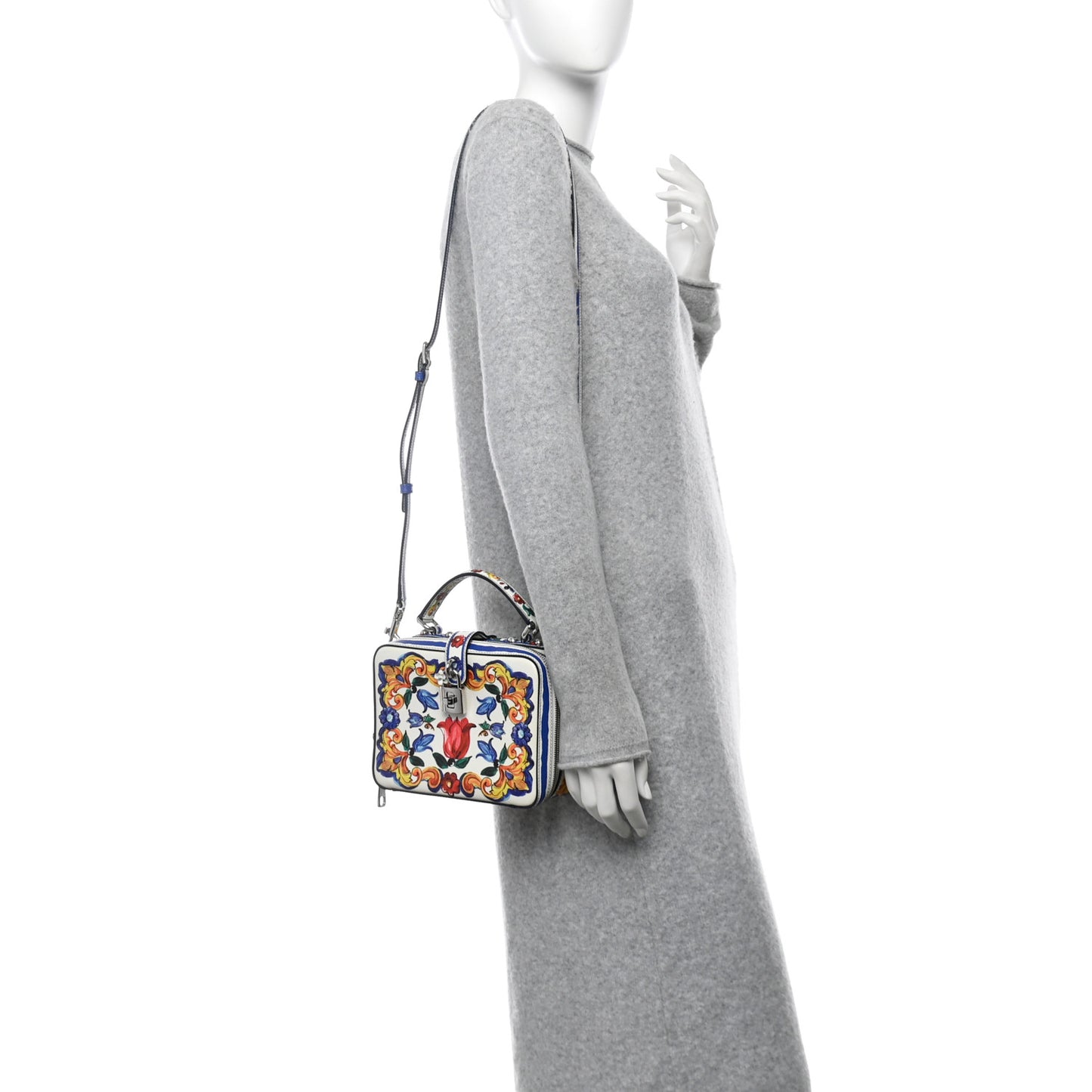 Dauphine Majolica Printed Box Bag Multicolor